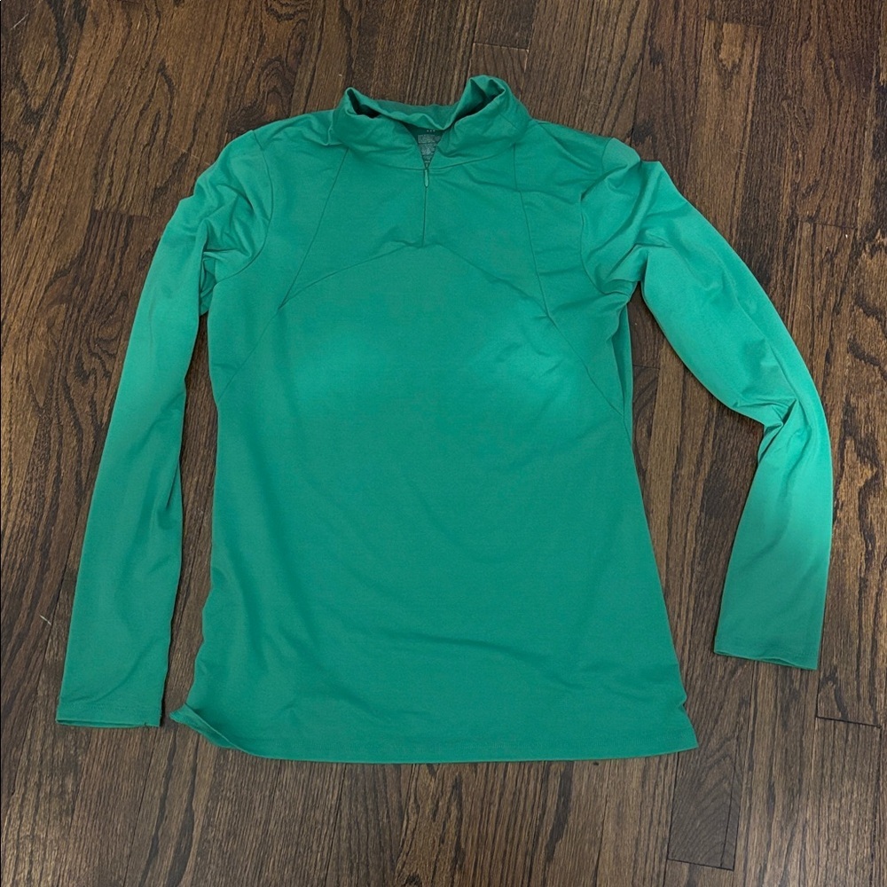 Gap Gapbody Green Longsleeve Zip Athletic Pullover